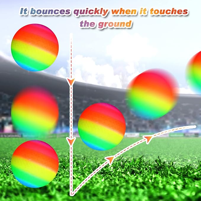 Macarrie 20 Pcs Playground Balls 6 Inches Dodgeball Kick Balls for Kids Adults Colorful Inflatable Balls Handballs Soccer Basketball Handball Games Camps Schools Outdoors