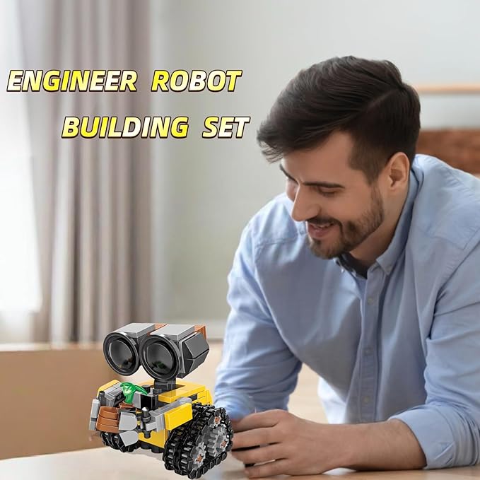 Robot Building Toy Sets for Adults, Technic Wall Engineer Robot Mech Building Kit, 217 Pieces STEM Projects Education Christmas Birthday Creative Gifts for Teens 14+