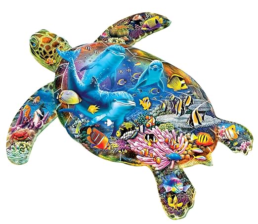 MasterPieces 1000 Piece Jigsaw Puzzle for Adults, Family, Or Youth - Turtle Sailing - 25.55"x 20.42"