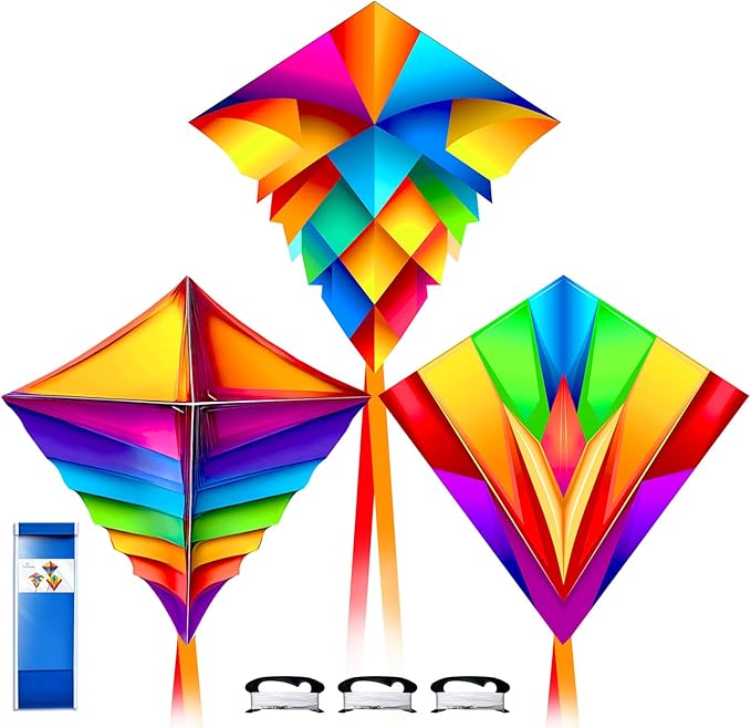 Simxkai Kite for Kids Adults,Easy to Fly(1 Pack & 2 Pack & 3 Pack & 4 Pack)