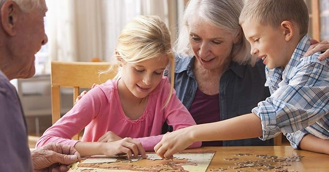 Puzzles for Adults 500 Piece，Elephant Puzzles，Wooden Puzzle，Gift，Finished Size: 20✕15 Inches