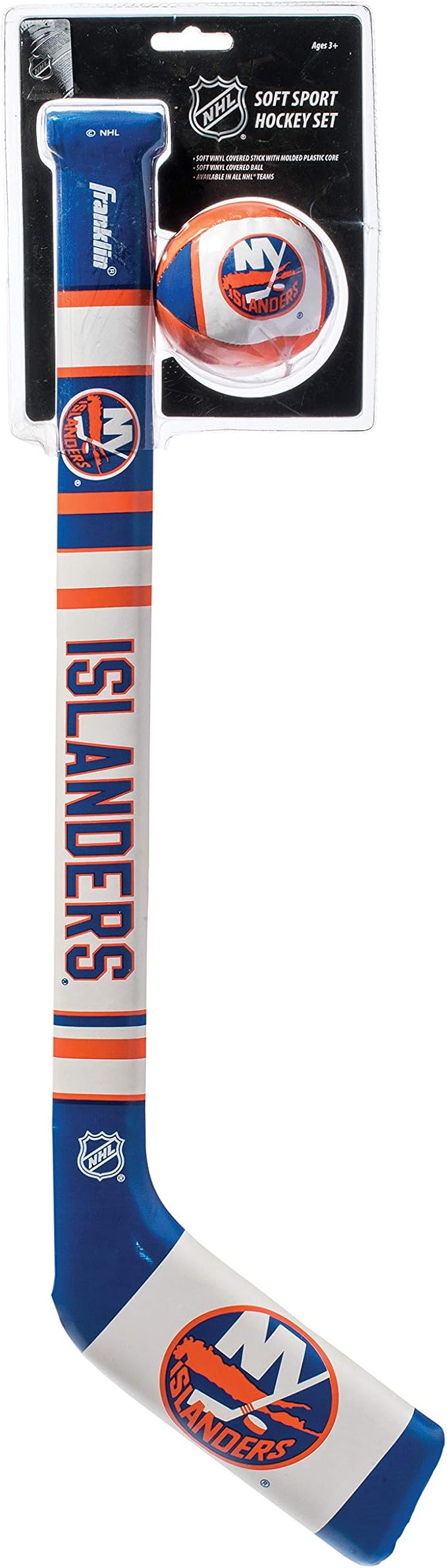 Franklin Sports NHL Team Mini Soft Hockey Stick Set - NHL Team Soft Foam Mini Hockey Stick and Ball - Great Toy for Kids