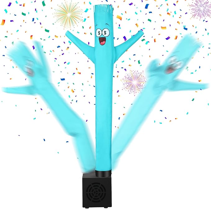 Poen Easter Gifts for Kids Mini Wacky Waving Inflatable Tube Guy with Blower Gag Toy Gift Inflatable Tube Man Birthday Desktop Decor Dancing Blow up Man for Office Party Decor(Miser)