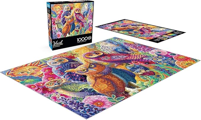Buffalo Games - Laura Audi - Owl Autonomy - 1000 Piece Jigsaw Puzzle for Adults -Challenging Puzzle Perfect for Game Nights - Finished Size is 26.75 x 19.75