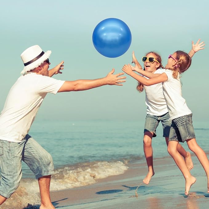 3 Pcs Inflatable Playground Balls 9 Inch Bouncy Balls with Hand Air Pump for Indoor Outdoor Play Balls for Kids