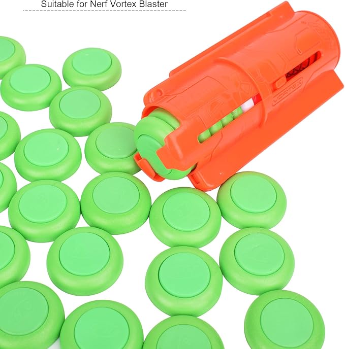 60 Pcs Nerf Refill Discs Bullet for Nerf Vortex Blaster Praxis Nitron Vigilon Proton Ammo