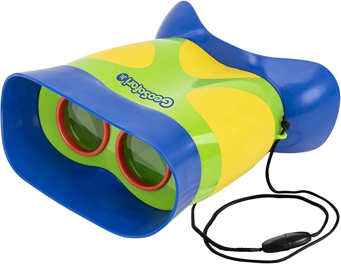 Educational Insights GeoSafari Kidnoculars - Toy Binoculars for Kids, Outdoor Toys for Kids Ages 4-8, Toddler Camping and Nature Toys, Lightweight Binoculars with Neck Strap, Bird Watching Gear