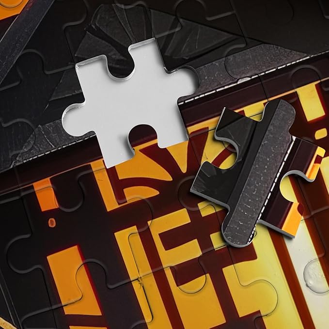 Halloween Puzzles Paper Cut Art Puzzle 1000 Pieces for Adults, Horror Jigsaw Puzzle Scary House, Ghost Autumn Collage Puzzle for Family Decorations