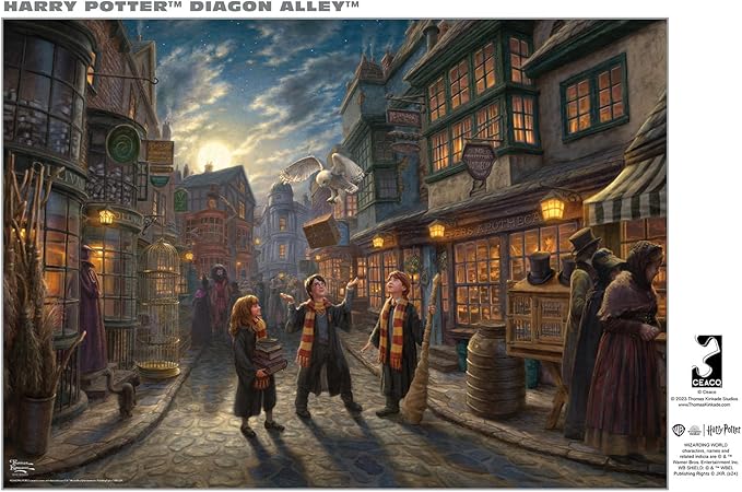 Buffalo Games - Silver Select - Harry Potter - Diagon Alley - 500 Piece Jigsaw Puzzle for Adults -Challenging Puzzle Perfect for Game Nights - Finished Size is 21.25 x 15.00
