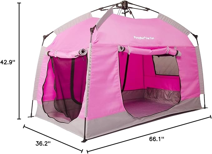 Kids Play Tent-Portable Playhouse Children House -Easy Set up Indoor Outdoor with Carry Bag for Kids-Light Strip Design for Night use -Space for Children and Parents-Birthday