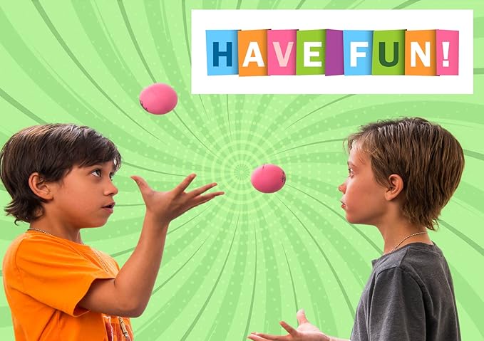JA-RU Hi-Bounce Pinky Ball (1 Pack) Rubber Bouncy Balls for Kids and Adults. Small Pink Stress Bounce Ball. Indoor and Outdoor Sport Party Favors. Therapy
