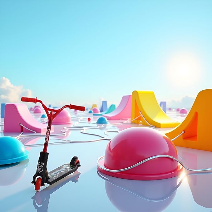 1PC Mini Finger Scooter Two Wheel Scooter Children's Finger Training Toys Mini Finger Skateboards Finger Toys Tech Deck Skatepark,Novelty Toys and Amusements (red Random)