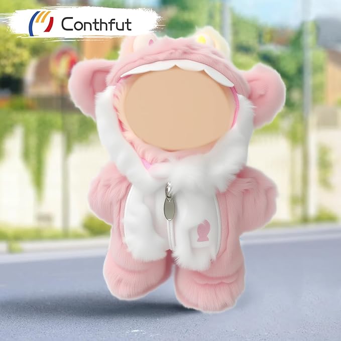 17cm Doll Clothes,Clothes for Dolls Outfit, Accessories for Dolls Clothes, Cute Clothes Set for Doll,No Doll Included (Pink Shark)