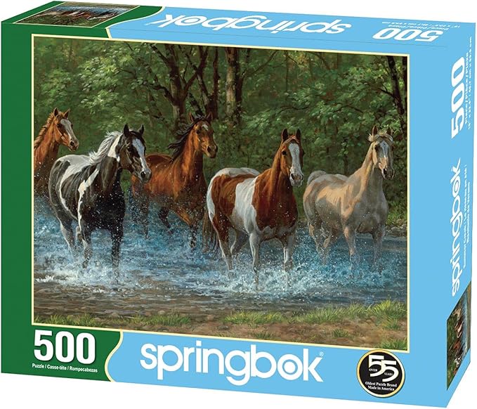 Springbok 500 Piece Jigsaw Puzzle Summer Creek Multi, Large/18 x 23.5"