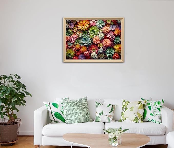 1000 Piece Puzzle for Adults - Succulent Plants - Family Toys, Gift (Succulent, 1000 Pieces)