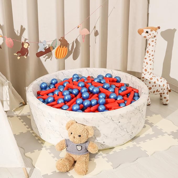 STARBOLO Ball Pit Balls for Kids -Pack of 150 200 500 Colorful Ball Pit Balls Crush Proof Plastic Toy Balls for Toddlers Ball Pit, Ball Pit Play Tent, Baby Pool Water Toys