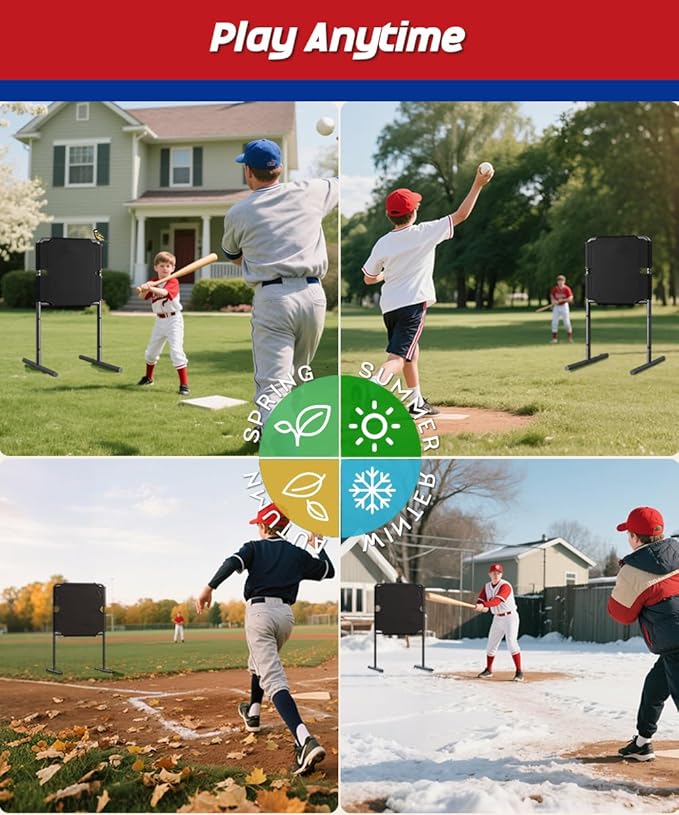 Garbuildman Baseball Strike Zone Target for Plastic Balls, Portable Metal Frame Pitching & Hitting Training Tool for Outdoor