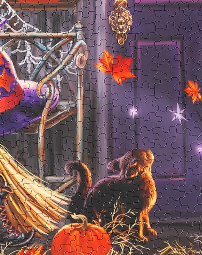 Springbok Boo! 1000 Piece Jigsaw Puzzle for Adults - Halloween Ghost - Unique Cut Pieces - Made in USA