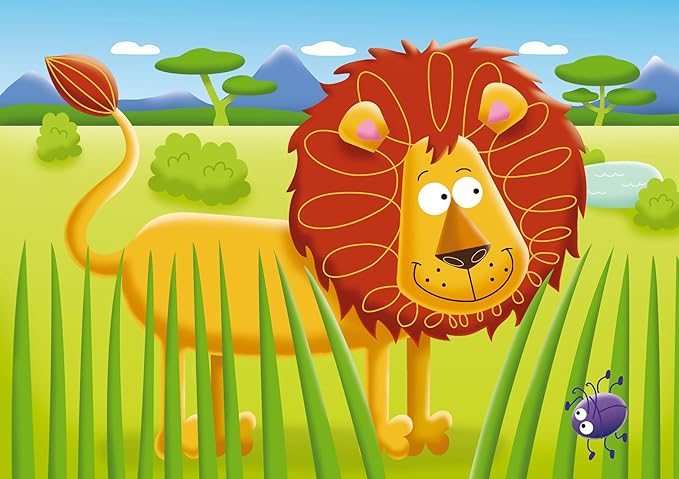 Ravensburger My First Puzzle: On Safari (2: 3: 4 & 5 Piece) Jigsaw Puzzle for Kids - Every Piece is Unique, Pieces Fit Together Perfectly