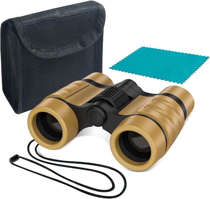 ESSENSON Binoculars for Kids Toys Gifts for Age 3-12 Years Old Boys Girls Kids Telescope Outdoor Toys for Sports and Outside Play Hiking, Bird Watching, Travel, Camping, Birthday Presents (Desert)