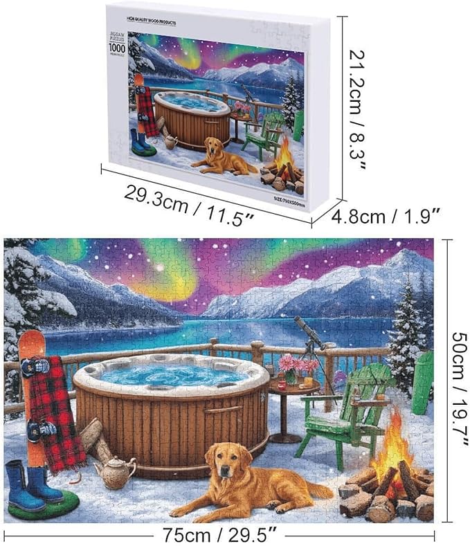 Northern Light - 1000 Piece Jigsaw Puzzle for Adults - Challenging Puzzle Perfect for Game Nights - Finished Size is 20.5 x 15 -Gift for Christmas, Anniversary, Birthday,Family