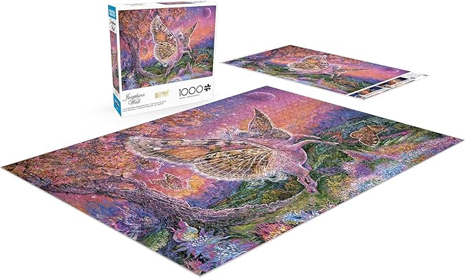 Buffalo Games - Josephine Wall - Fluttercorn Dreamscape - 1000 Piece Jigsaw Puzzle for Adults -Challenging Puzzle Perfect for Game Nights - Finished Size is 26.75 x 19.75