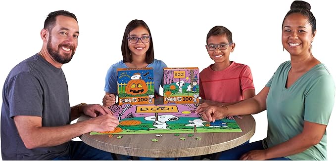 RoseArt - Peanuts - Happy Halloween - 100 Piece Jigsaw Puzzle for Kids and Adults