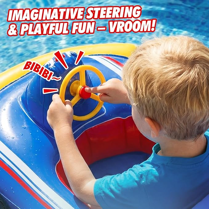 Lehoo Castle Inflatable Pool Floats Toys for Kids with Water Gun - Ride-on Swimming Pool Floaties for Kids Ages 3-8, Toddler Pool Float Outdoor Summer Beach Water Toys for Boys and Girls