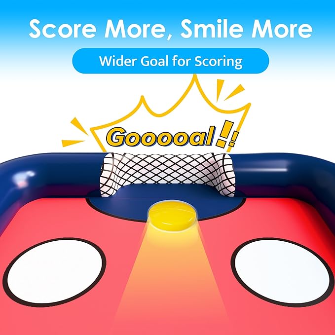 Funscape Kids Hockey Pool Game Toys, Big Inflatable Water Play Floating Toy, Fun Swimming Pool Float, Outdoor Activities Yard Beach Sports, Cool Summer Family Party Gift 5 6 8 10 12 Yr Boys Teen Adult