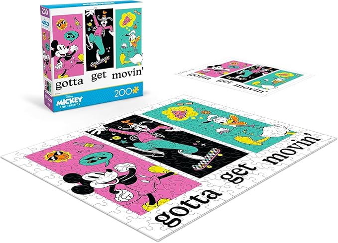 Ceaco - Disney - Mickey and Friends - Gotta Get Movin' - 200 Piece Jigsaw Puzzle