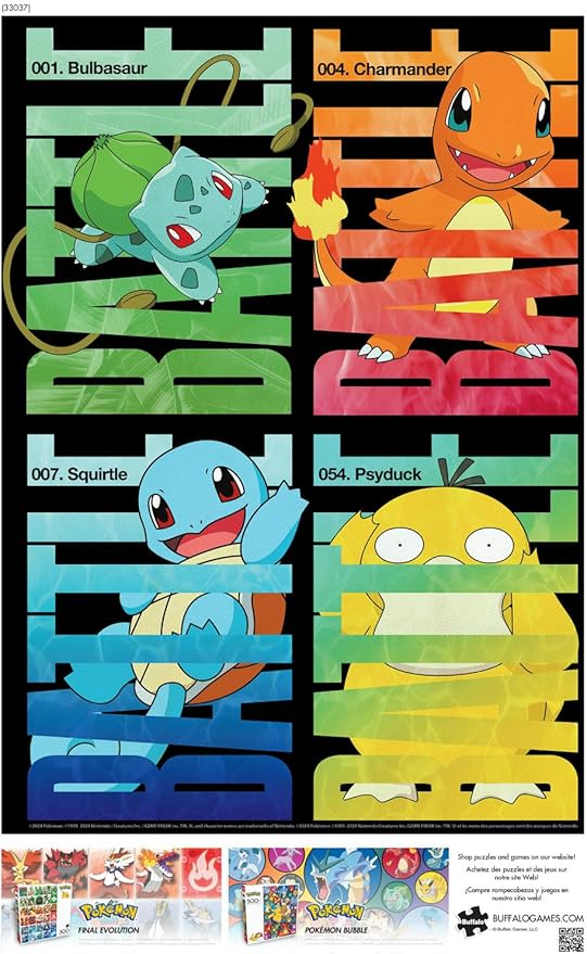 Buffalo Games - Pokémon - Pokemon Battle - 500 Piece Jigsaw Puzzle for Adults - Challenging Puzzle Perfect for Game Nights - Finished Size is 21.25 x 15.00