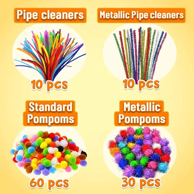 Goody King Arts and Crafts Supplies for Kids | All in One Craft Art Supplies Kit for Toddlers Kids