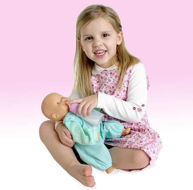 4E's Novelty 2 Pack Baby Doll Bottles Accessories, Magic Doll Disappearing Milk and Juice - Baby Doll Accessories Toys for Kids Toddlers, Stocking Stuffers for Little Girls Ages 3 4 5 6 7