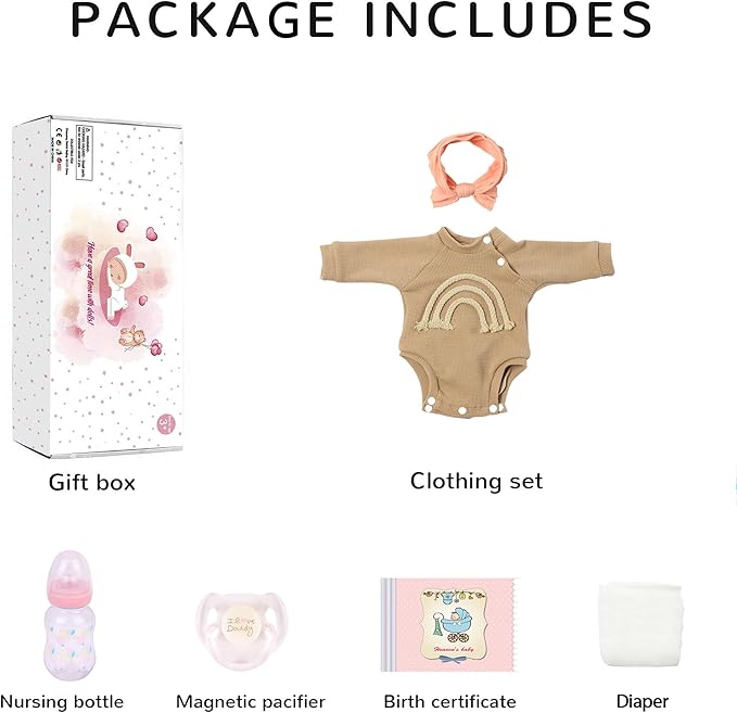 CHAREX Reborn Baby Dolls Girl - 20 Inch Realistic Baby Doll Real Life Baby Doll,Sleeping Soft Reborn Doll,Newborn Lifelike Weighted Doll, Accessories Gift Toys for Ages 3+