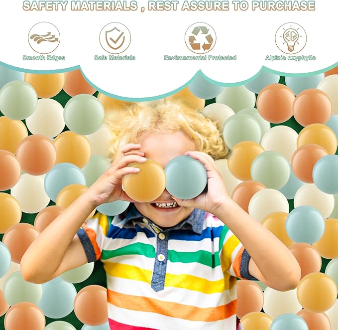 Clear Ball Pit Balls - Crush Proof Plastic Toy Balls for Boys and Girls
