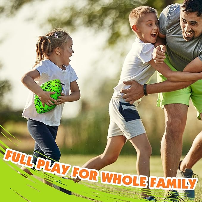 CERBONNY Waterproof Football for Kids Ages 3-12, All-Weather Youth Training Football for Beach/Backyard/Grass