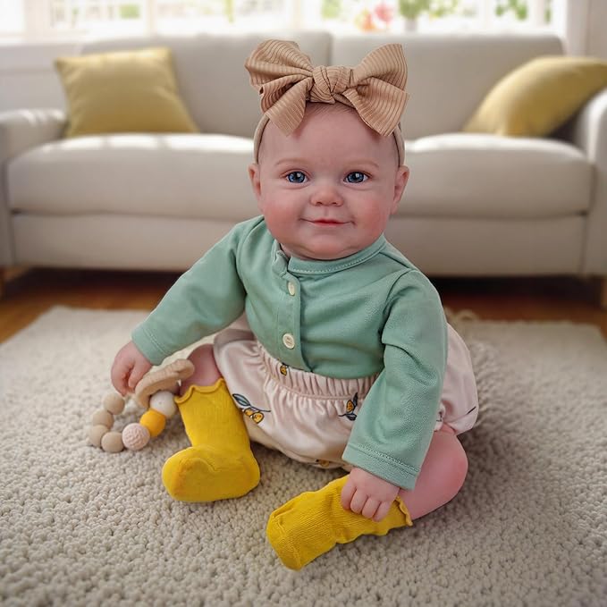 BABESIDE Reborn Baby Dolls, 20Inch Cute Soft Vinyl Realistic-Newborn Baby Doll Poseable Real Life Lifelike Baby Dolls w/Doll Accessories for 3+ Year Old Girls