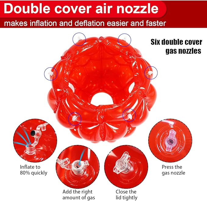 SUNSHINEMALL 2 Pack Inflatable Bumper Balls for Kids & Adults Giant Sumo Balls Bounce Body Bumpers Buddy Zorb Ball Outdoor Toys Gifts Yard Human Bubble Ball Hamster Ball