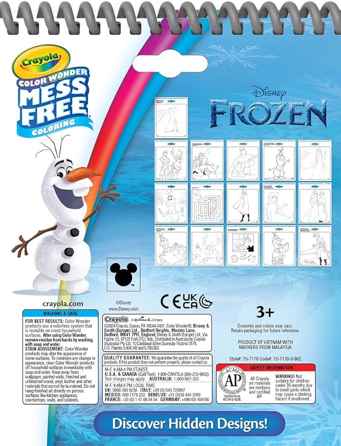 Crayola Disney Color Wonder Bundle (3 Pack), Essential Easter Basket Stuffer, Toddler Mess Free Activity Pads & Markers, Disney Coloring Toys, Easter Gift, 3+