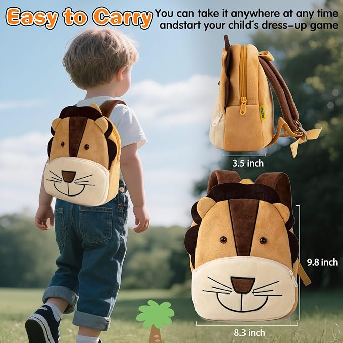 13 Pcs Reborn Baby Doll Accessories Boy 17-22 Inch Reborn Baby Clothes with Backpack Newborn Doll Outfit Diapers Cute Yellow Tiger Design