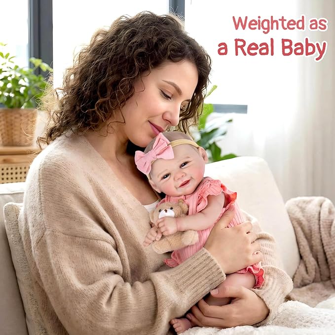 Aori Lifelike Reborn Baby Dolls - Realistic Newborn Baby Girl with Ultra-Realistic Handcrafted Details, Real Life Reborn Baby with Outfit for Kids 3+, Parents, Elderly and Collectors