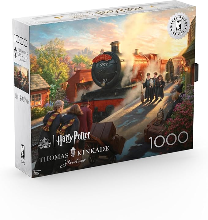 Buffalo Games - Silver Select - Thomas Kinkade - Hogwart's Express - 1000 Piece Jigsaw Puzzle for Adults -Challenging Puzzle Perfect for Game Nights - Finished Size is 26.75 x 19.75