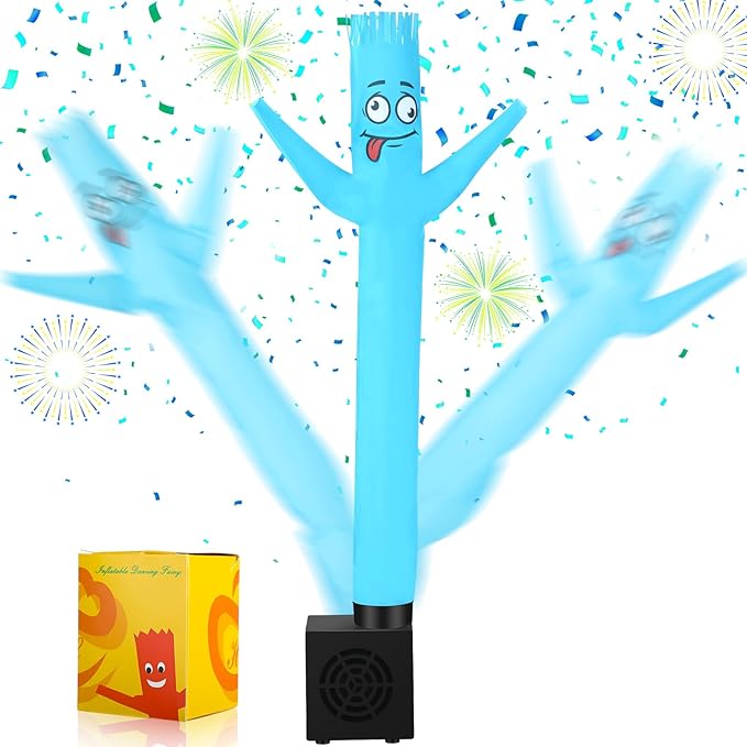 Poen Easter Gifts for Kids Mini Wacky Waving Inflatable Tube Guy with Blower Gag Toy Gift Inflatable Tube Man Birthday Desktop Decor Dancing Blow up Man for Office Party Decor(Quirky)