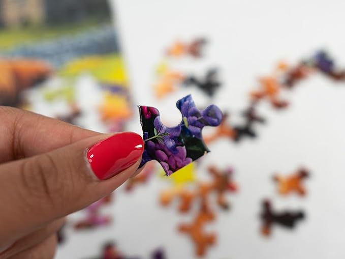 Springbok Highland Cows in The Countryside 500 Piece Jigsaw Puzzle for Adults and Family - Unique Cut Pieces - Made in USA
