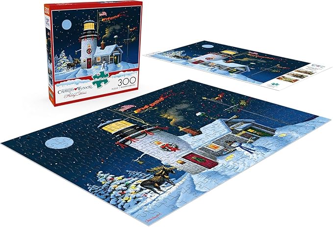 Buffalo Games - Charles Wysocki - Take Out Window - 300 Piece Jigsaw Puzzle for Adults -Challenging Puzzle Perfect for Game Nights - Finished Size is 21.25 x 15.00