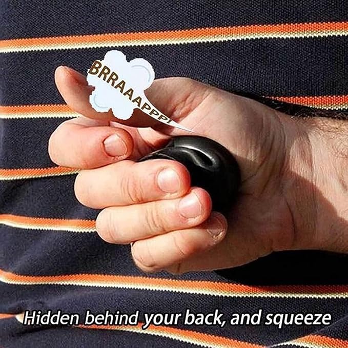 1Pc Black Novelty Squeeze Pooter,Prank, Practical Jokes Prank Farting Noise Maker,Fart Machine,Soft Joke Fart Sounds Machine,Funny,Novelty Gag,Joke