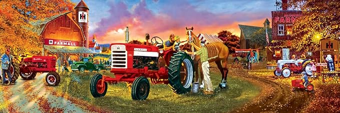 MasterPieces 1000 Piece Jigsaw Puzzle for Adults, Family, Or Youth - Farmall Panoramic - 13"x39"