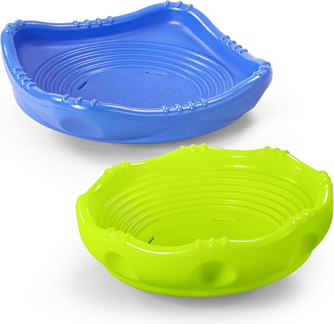 Simplay3 Two Sided Rock Around Wobble Disk and Climbing Dome 2 Pack for Toddlers and Kids - Rocking and Climbing - Indoor/Outdoor - Large and XL (Multicolor, 2 Pack, 2 Sizes)