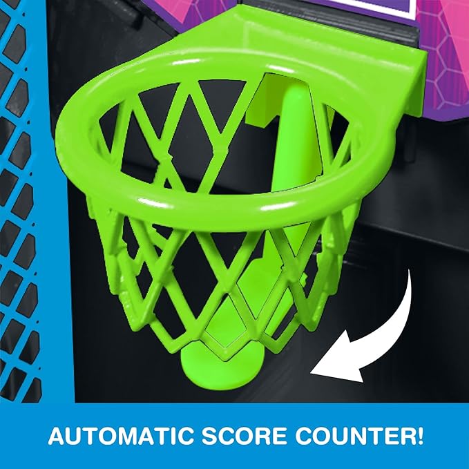 Game Zone Arcade Basketball - Fast-paced and Interactive Tabletop Multiplayer Game for Ages 6+ - Combines Skill & Hand-Eye Coordination - Perfect for Both Indoor and Outdoor Use