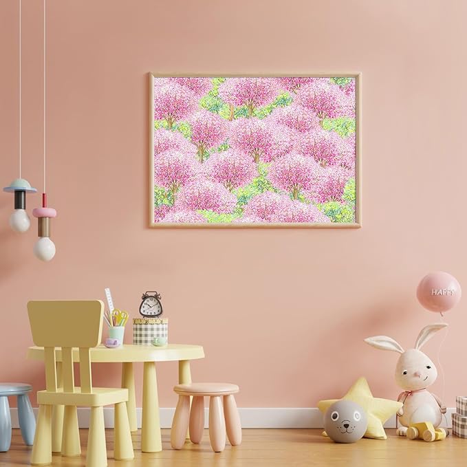 Puzzles for Adults 500 Pieces, Jigsaw Puzzle for Adults, Fun Challenging Family Puzzle, Hanging Cherry Blossom Puzzles, Interlock Perfectly No Dust, Gifts for Easter Parents Father's Day